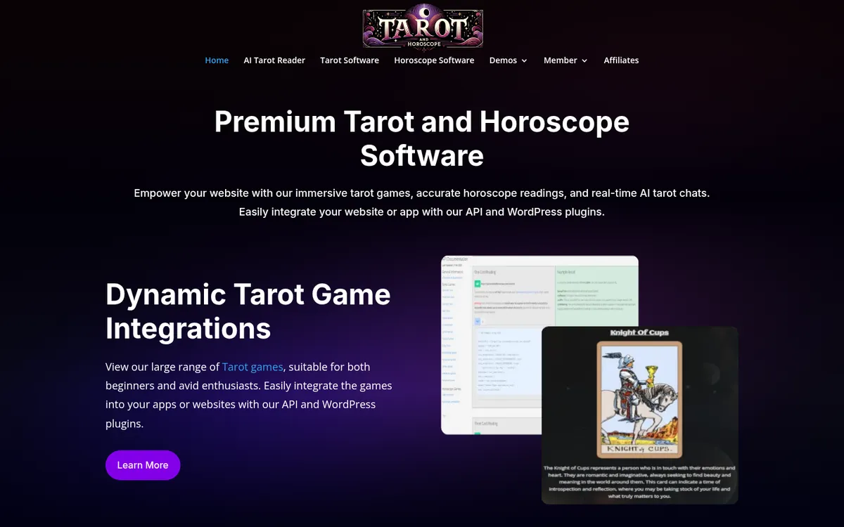 Tarot and Horoscope on desktop